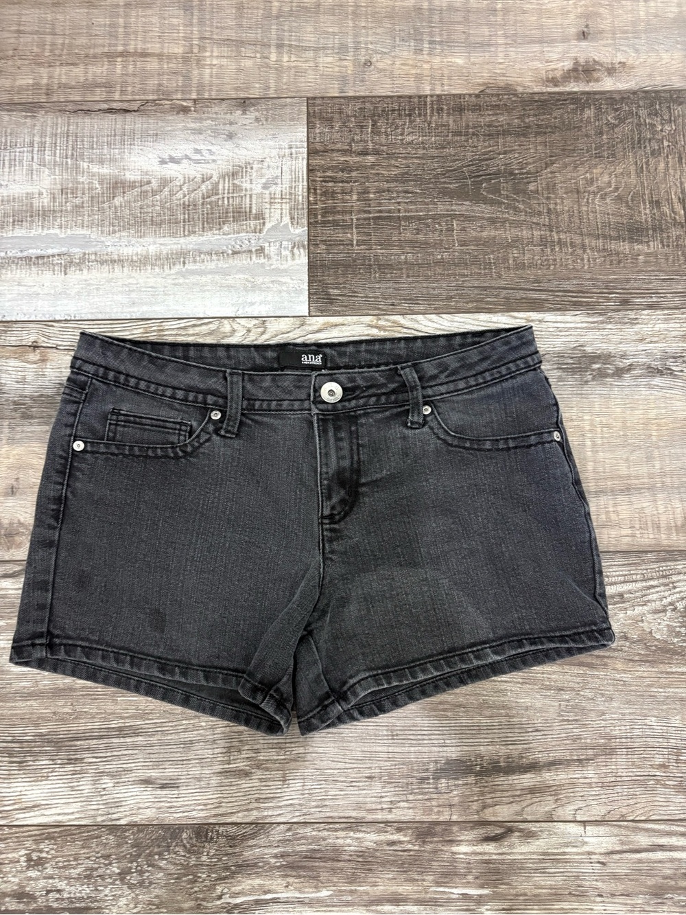 a.n.a Black Denim Short Shorts
